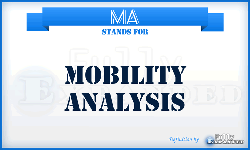 MA - Mobility Analysis