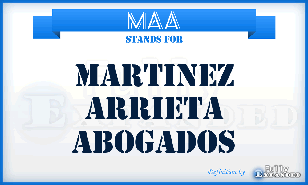 MAA - Martinez Arrieta Abogados