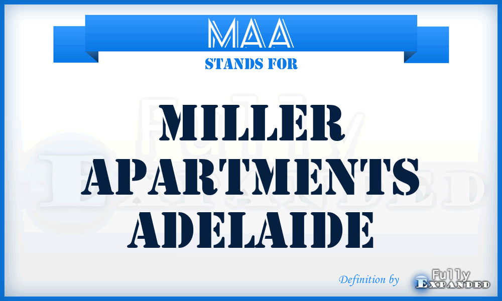 MAA - Miller Apartments Adelaide