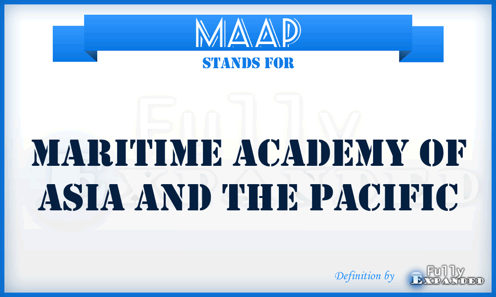MAAP - Maritime Academy of Asia and the Pacific