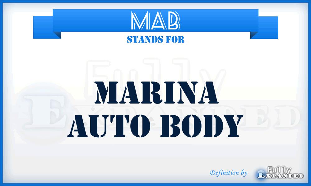 MAB - Marina Auto Body