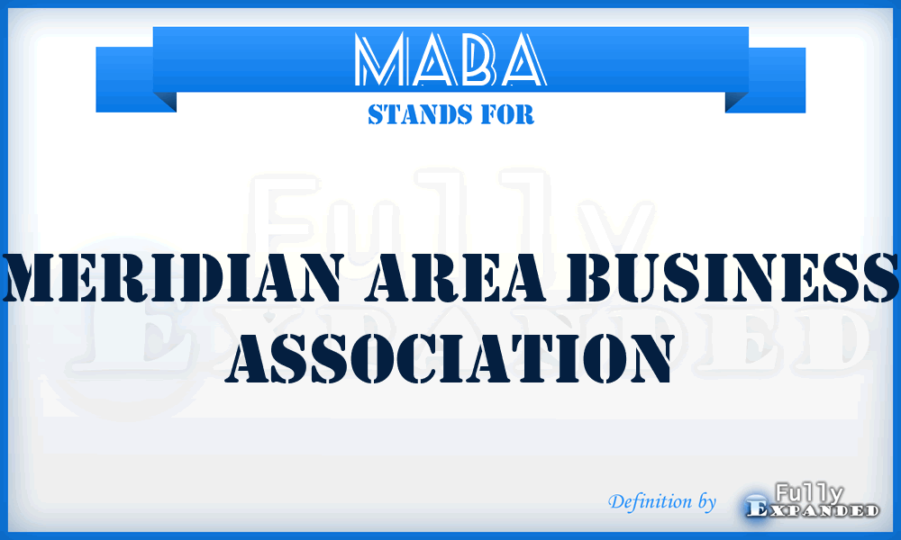 MABA - Meridian Area Business Association