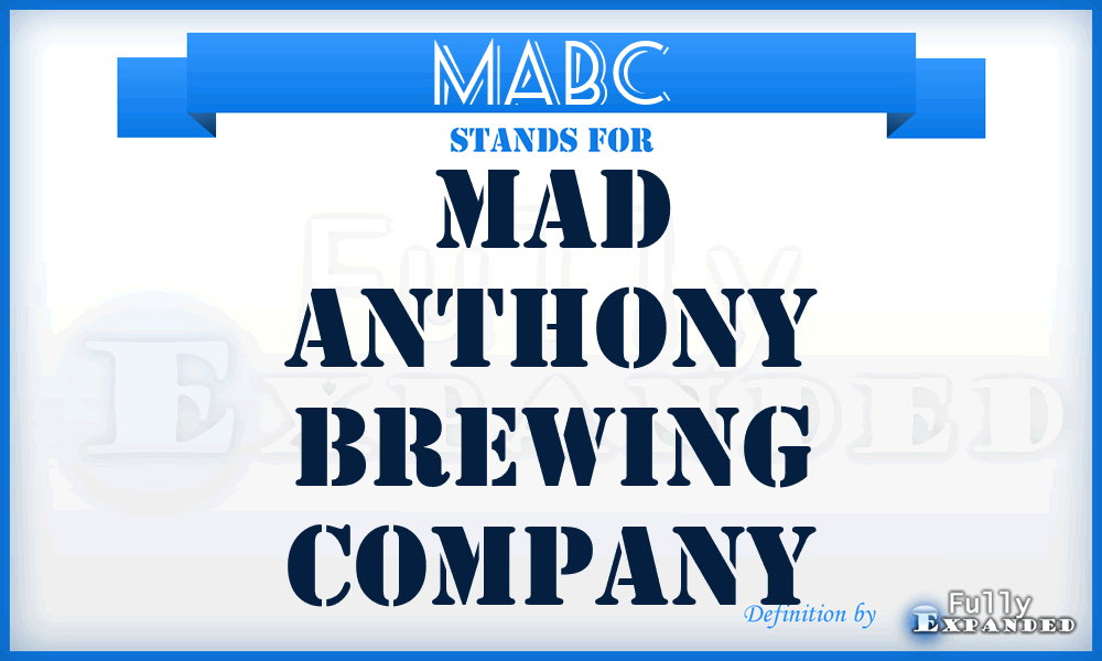 MABC - Mad Anthony Brewing Company