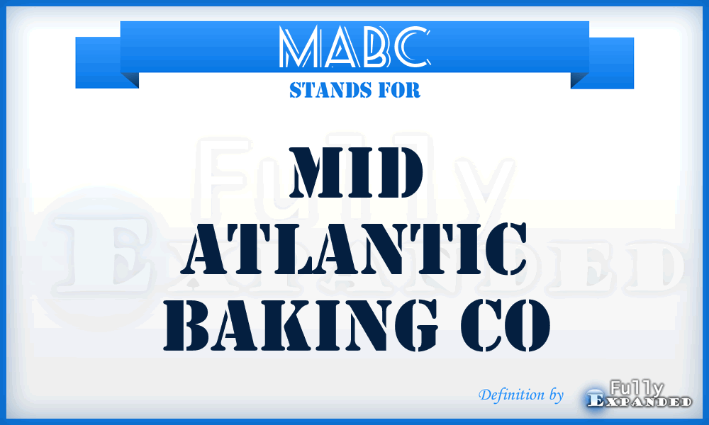 MABC - Mid Atlantic Baking Co