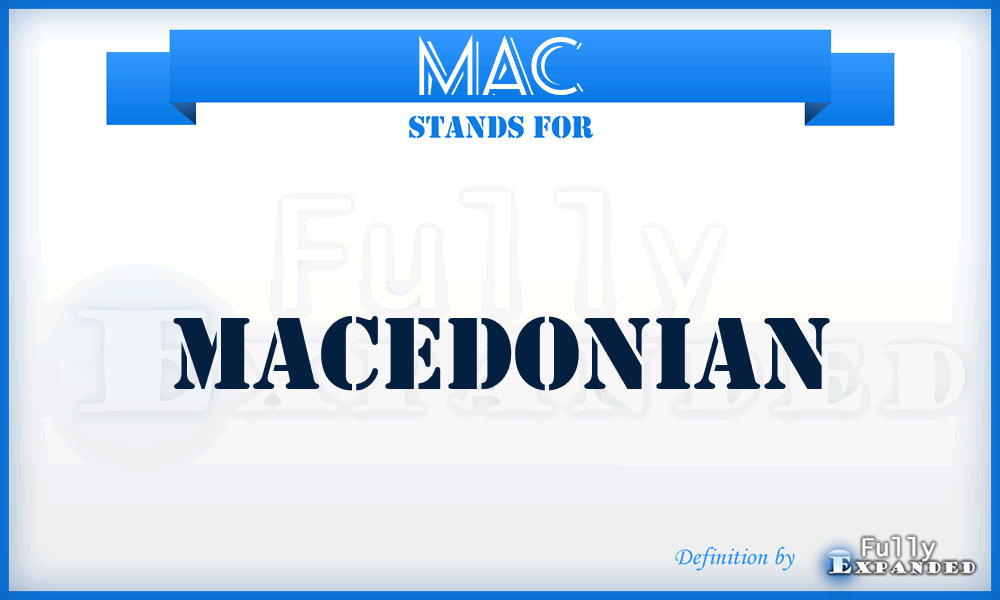 MAC - Macedonian