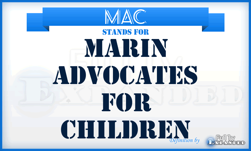 MAC - Marin Advocates for Children