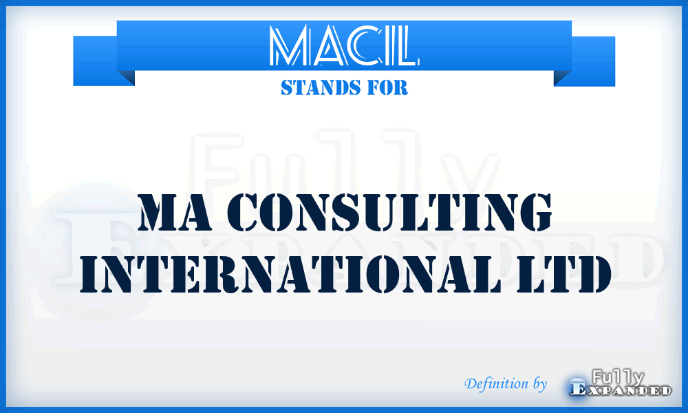 MACIL - MA Consulting International Ltd