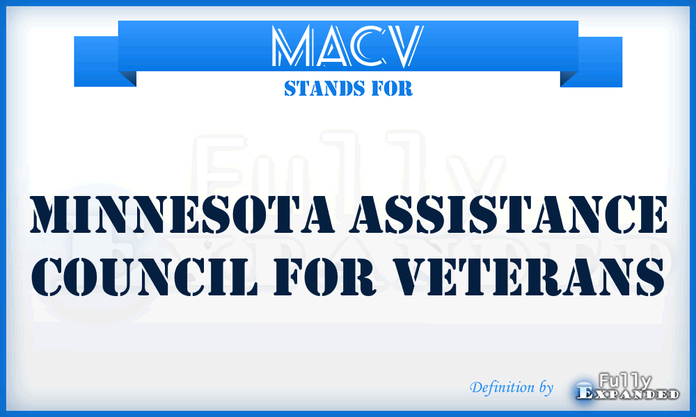 MACV - Minnesota Assistance Council for Veterans