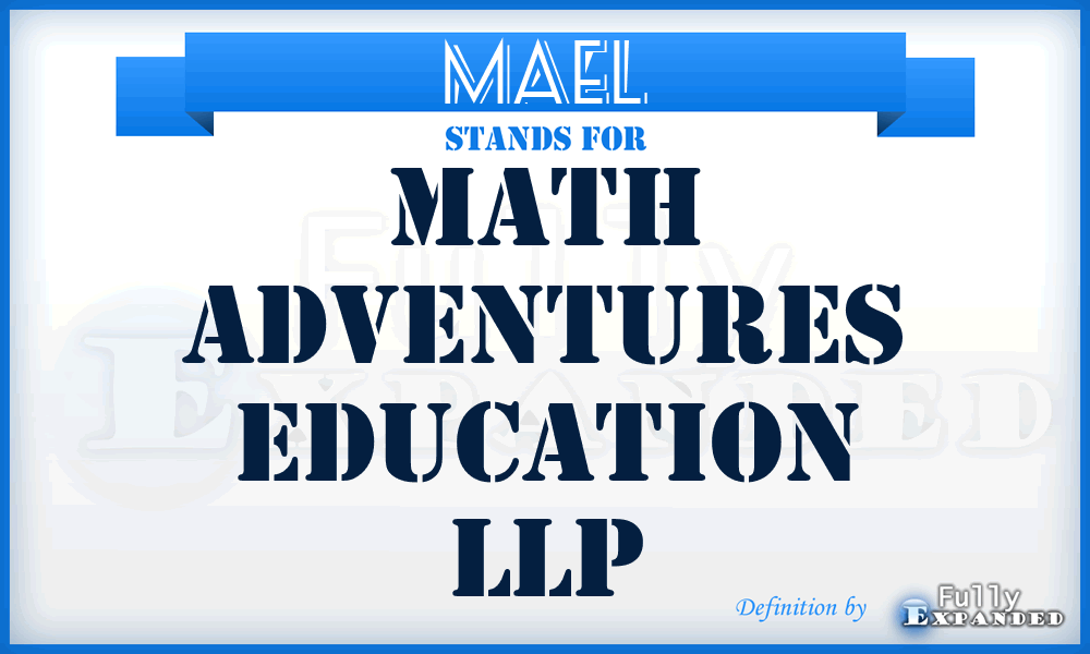 MAEL - Math Adventures Education LLP