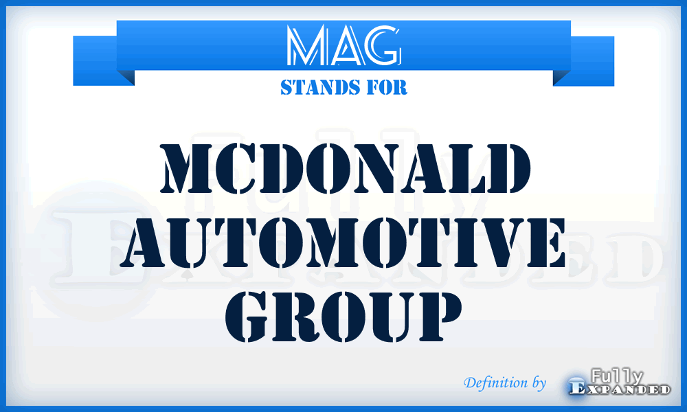 MAG - Mcdonald Automotive Group