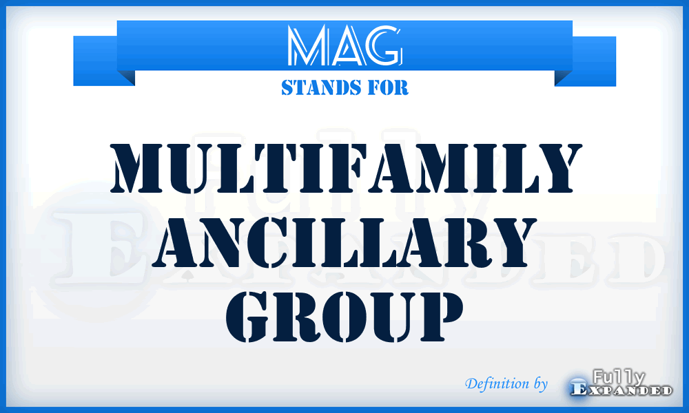 MAG - Multifamily Ancillary Group