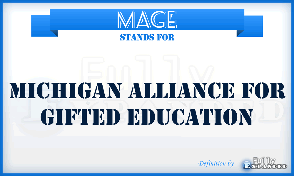 MAGE - Michigan Alliance For Gifted Education