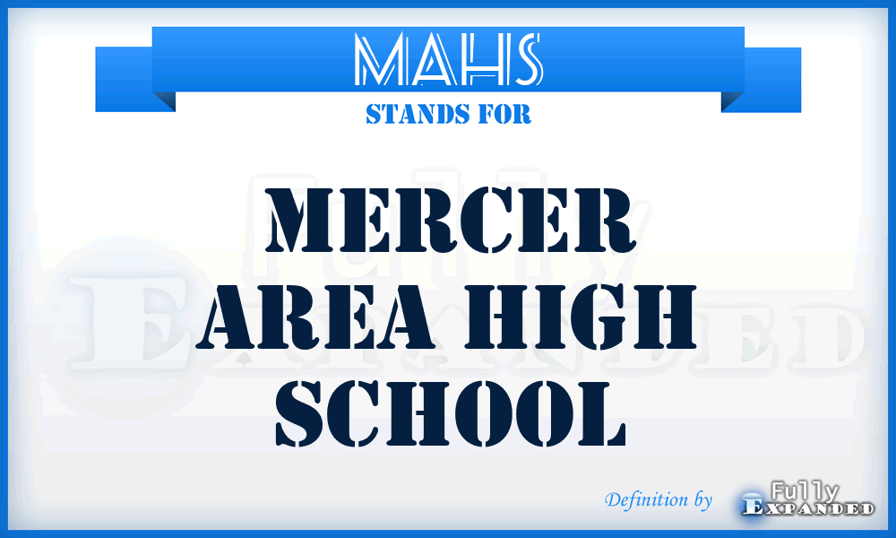 MAHS - Mercer Area High School