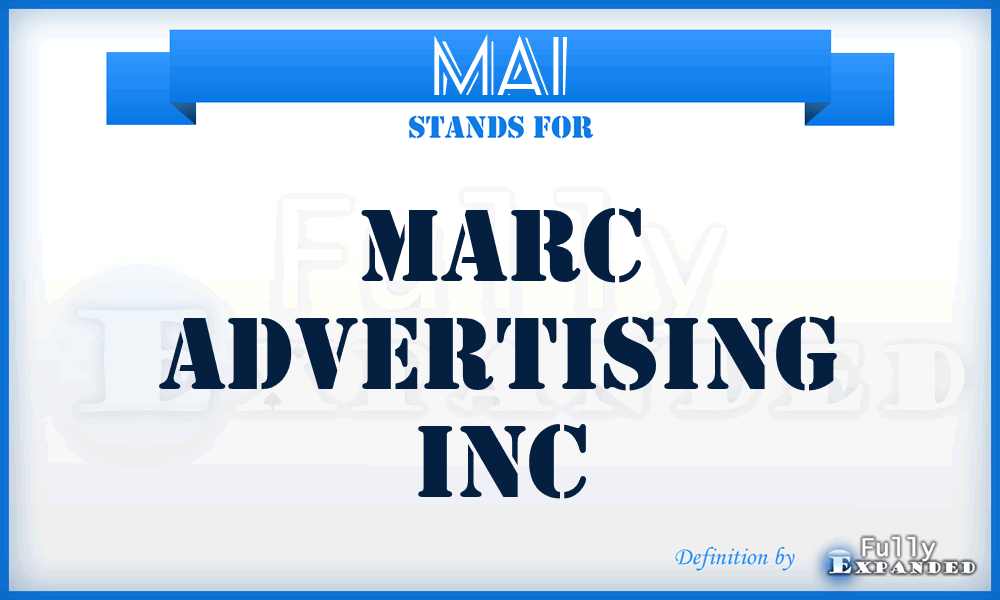 MAI - Marc Advertising Inc