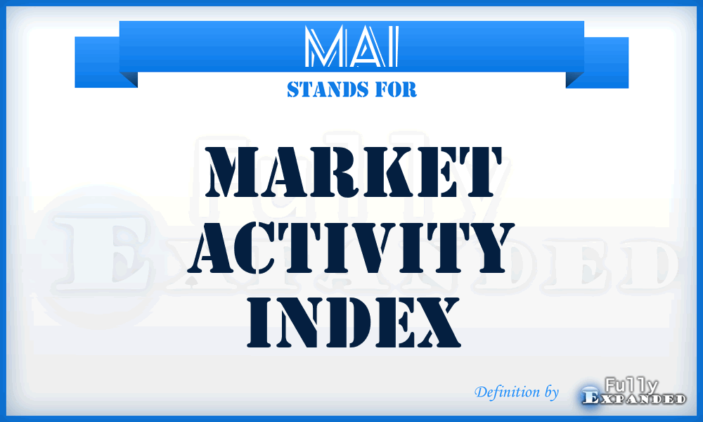 MAI - Market Activity Index