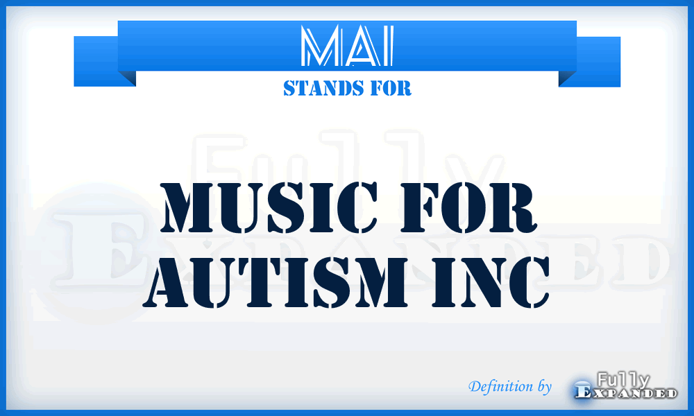 MAI - Music for Autism Inc