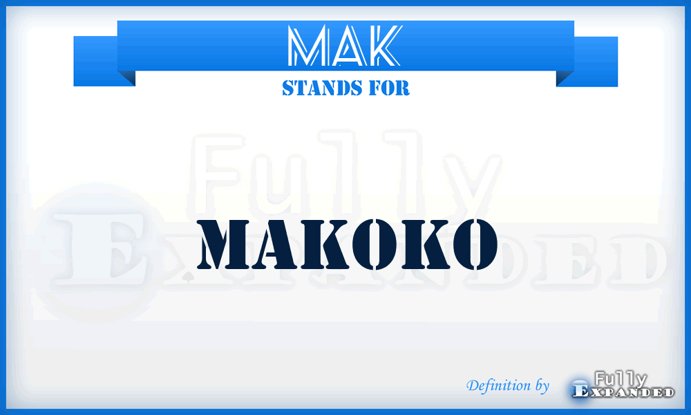 MAK - Makoko