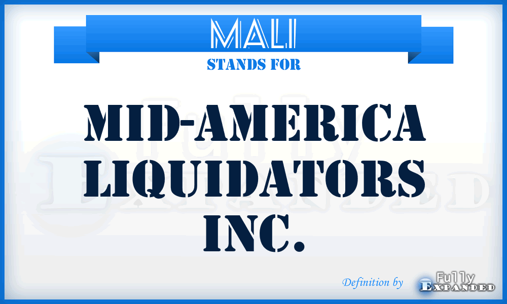 MALI - Mid-America Liquidators Inc.