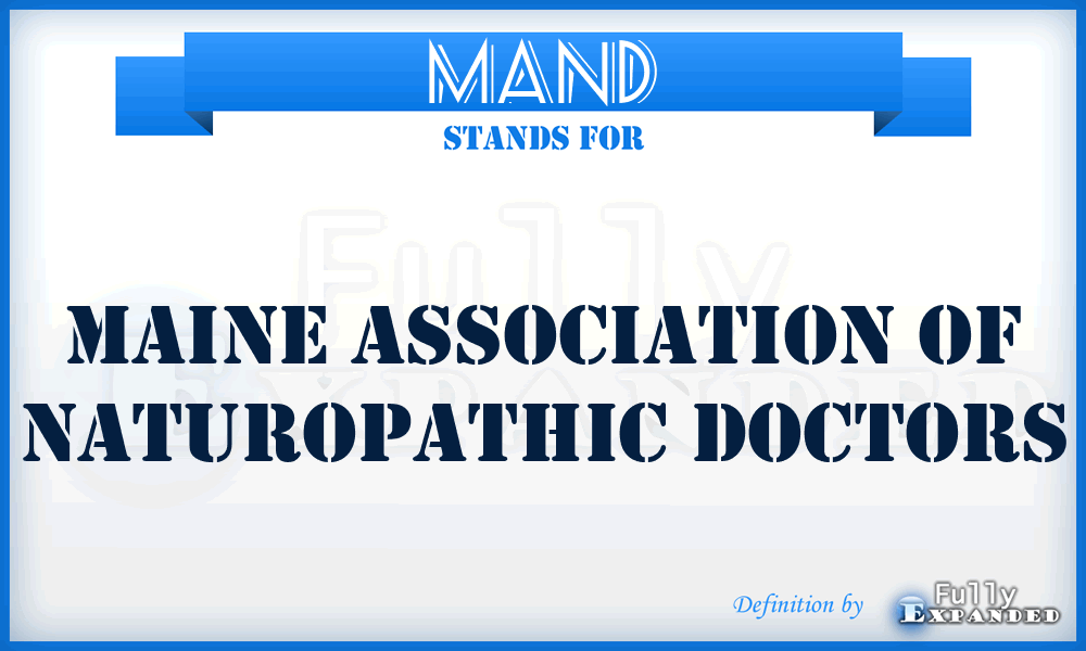 MAND - Maine Association of Naturopathic Doctors