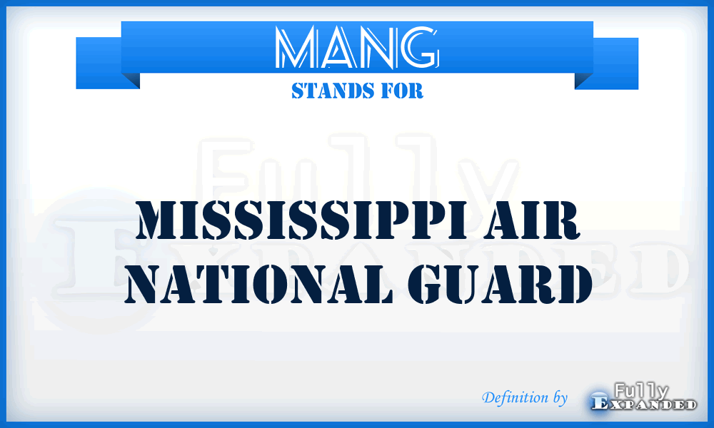 MANG - Mississippi Air National Guard