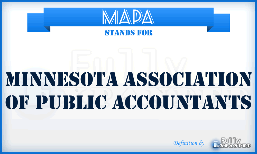 MAPA - Minnesota Association of Public Accountants