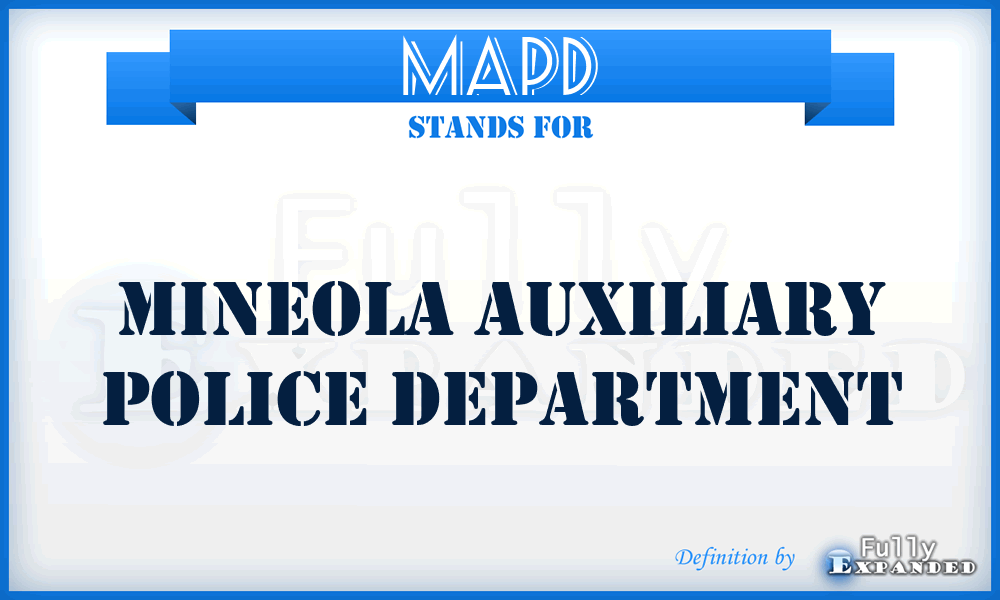 MAPD - Mineola Auxiliary Police Department