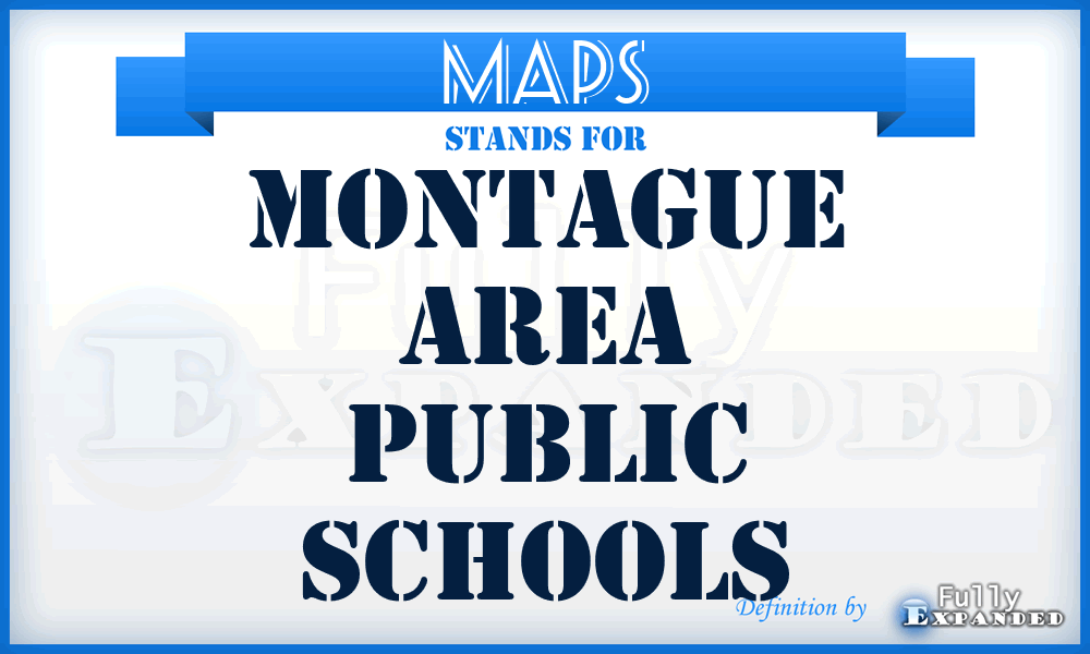 MAPS - Montague Area Public Schools