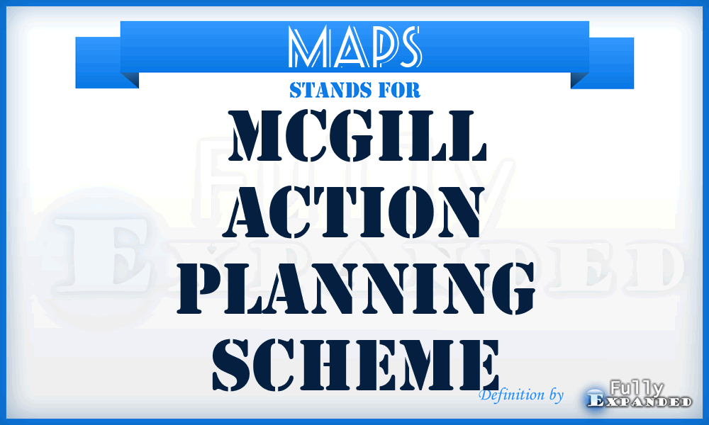 MAPS - Mcgill Action Planning Scheme