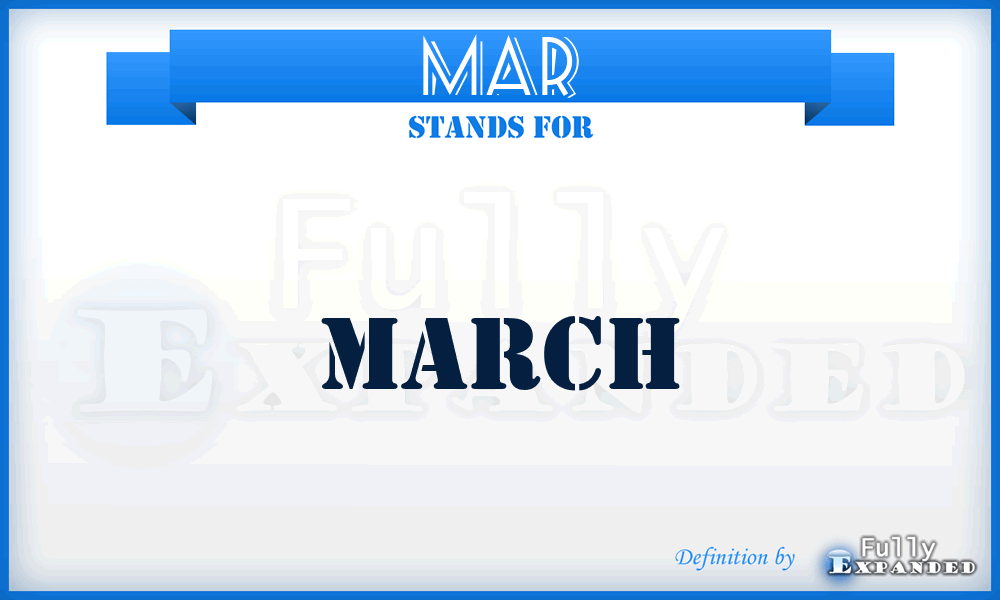 MAR - March
