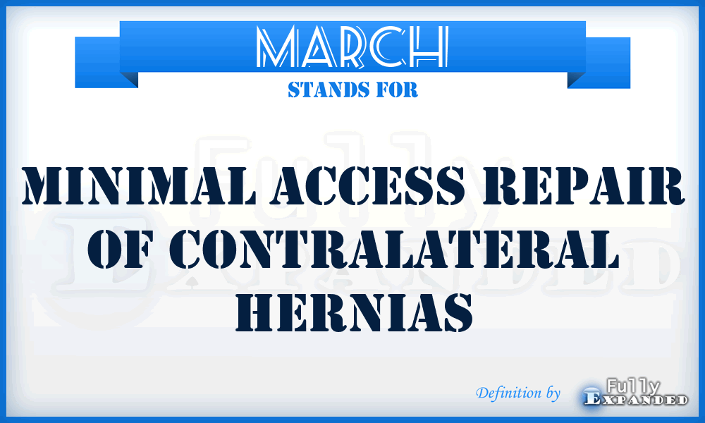 MARCH - Minimal Access Repair of Contralateral Hernias