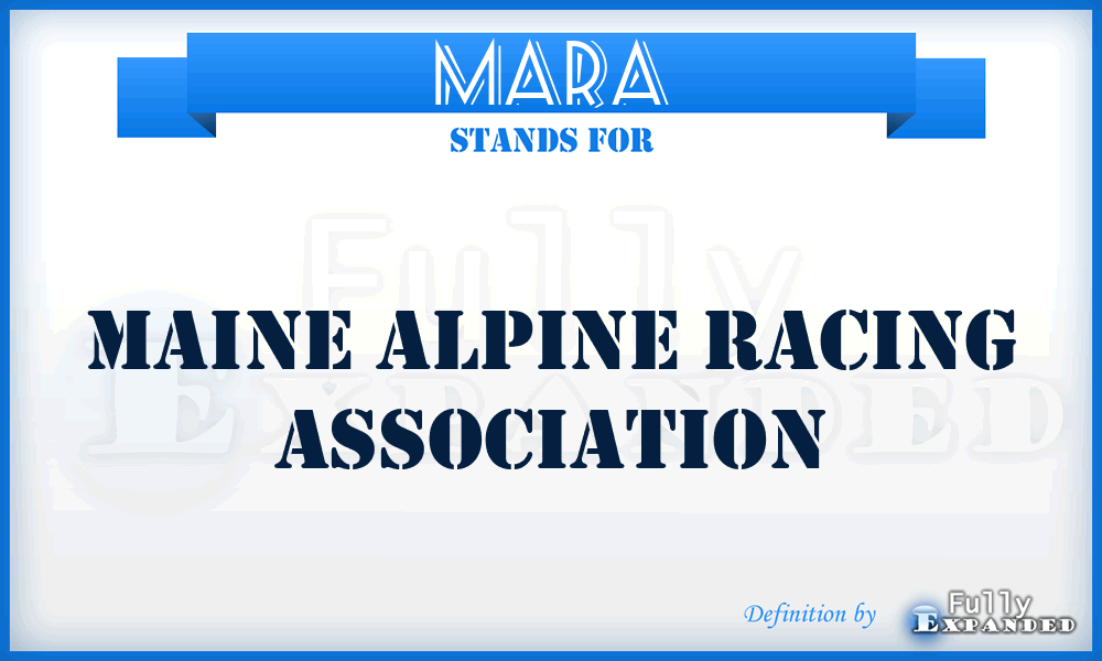 MARA - Maine Alpine Racing Association