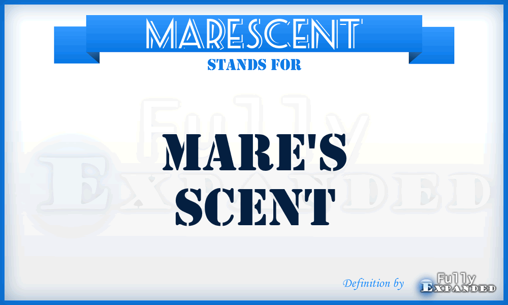 MARESCENT - mare's scent