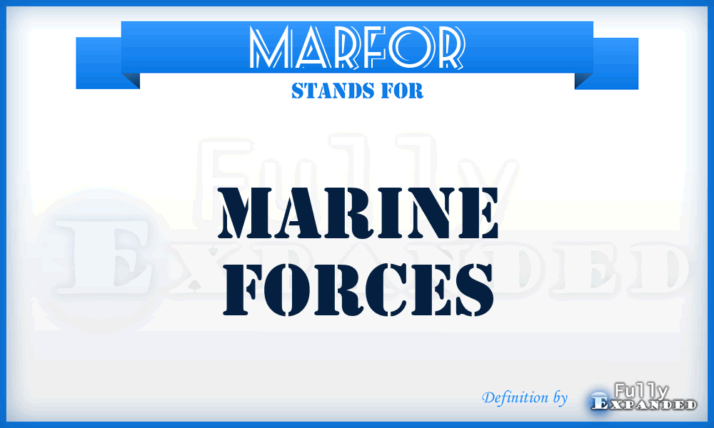 MARFOR - Marine Forces