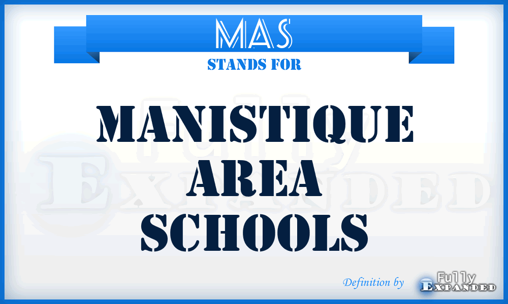 MAS - Manistique Area Schools