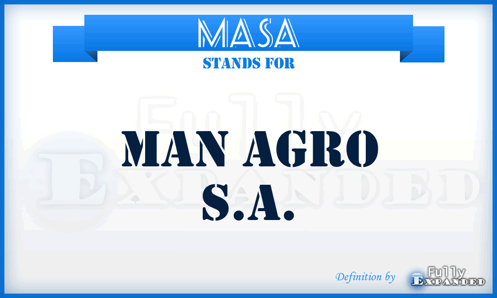 MASA - Man Agro S.A.