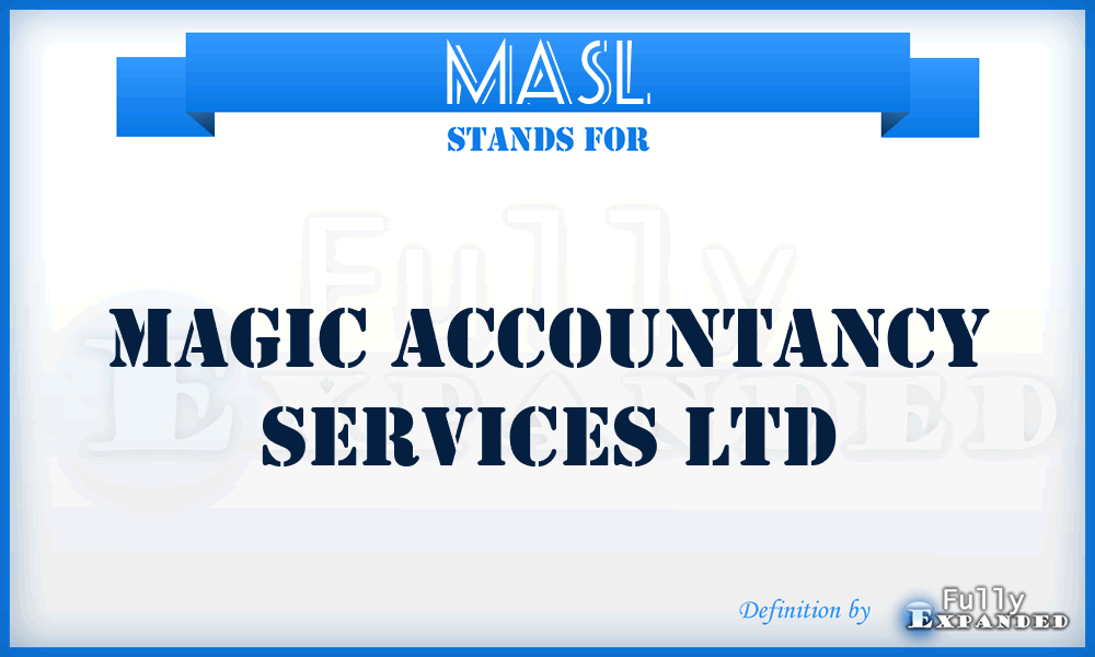 MASL - Magic Accountancy Services Ltd