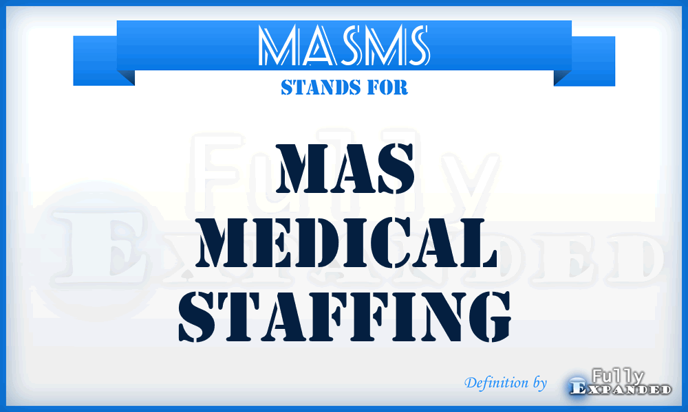 MASMS - MAS Medical Staffing
