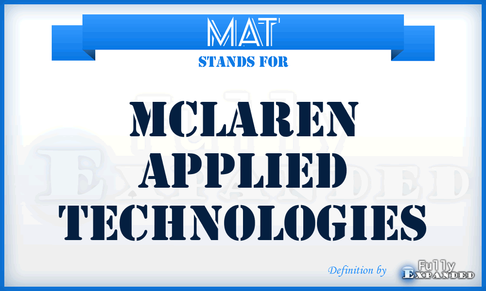 MAT - Mclaren Applied Technologies