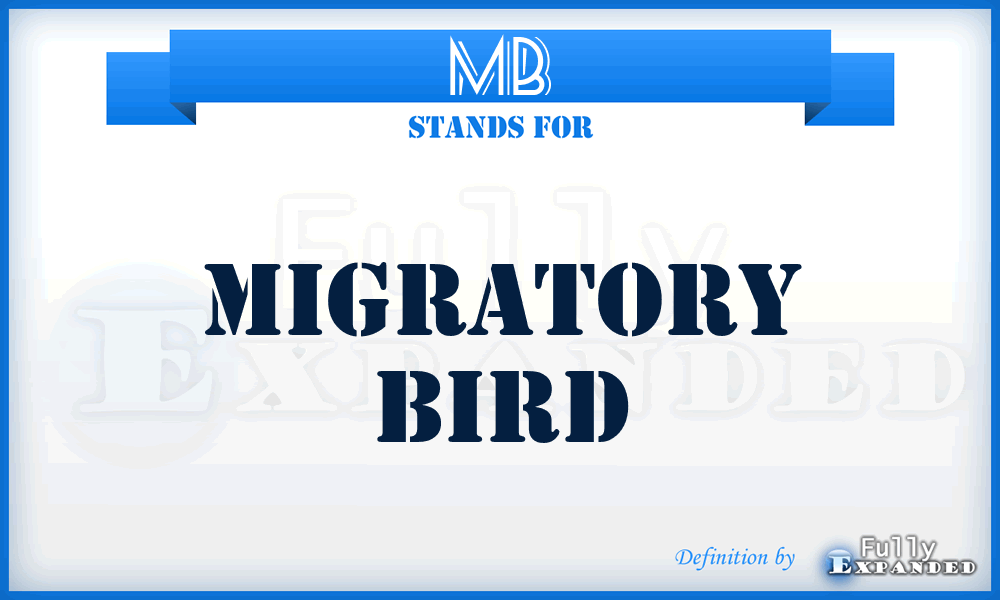 MB - Migratory Bird