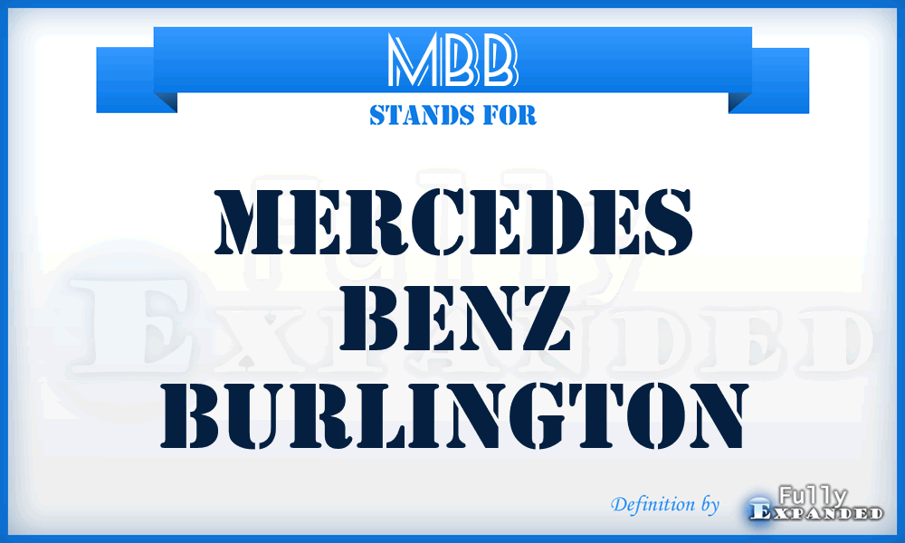 MBB - Mercedes Benz Burlington