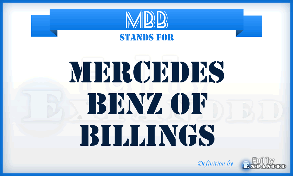 MBB - Mercedes Benz of Billings