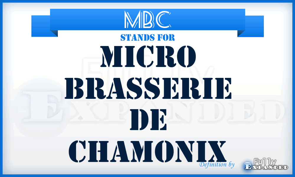 MBC - micro brasserie de chamonix