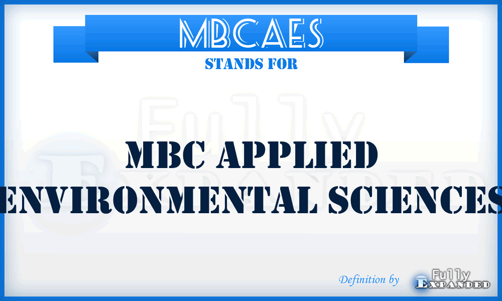 MBCAES - MBC Applied Environmental Sciences