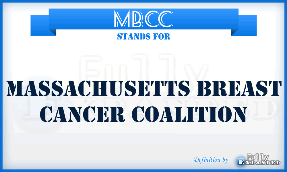 MBCC - Massachusetts Breast Cancer Coalition
