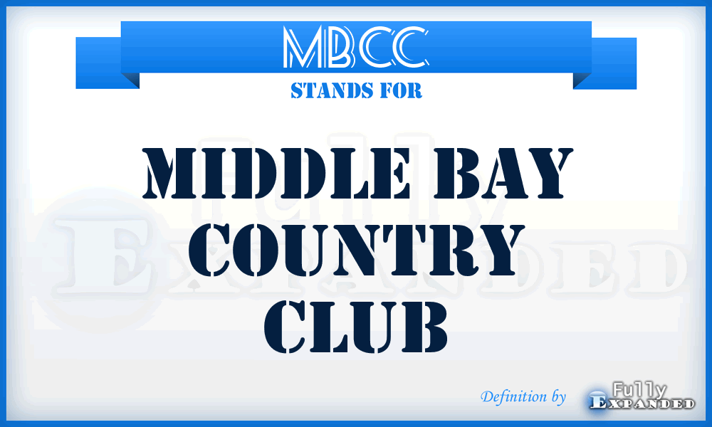 MBCC - Middle Bay Country Club