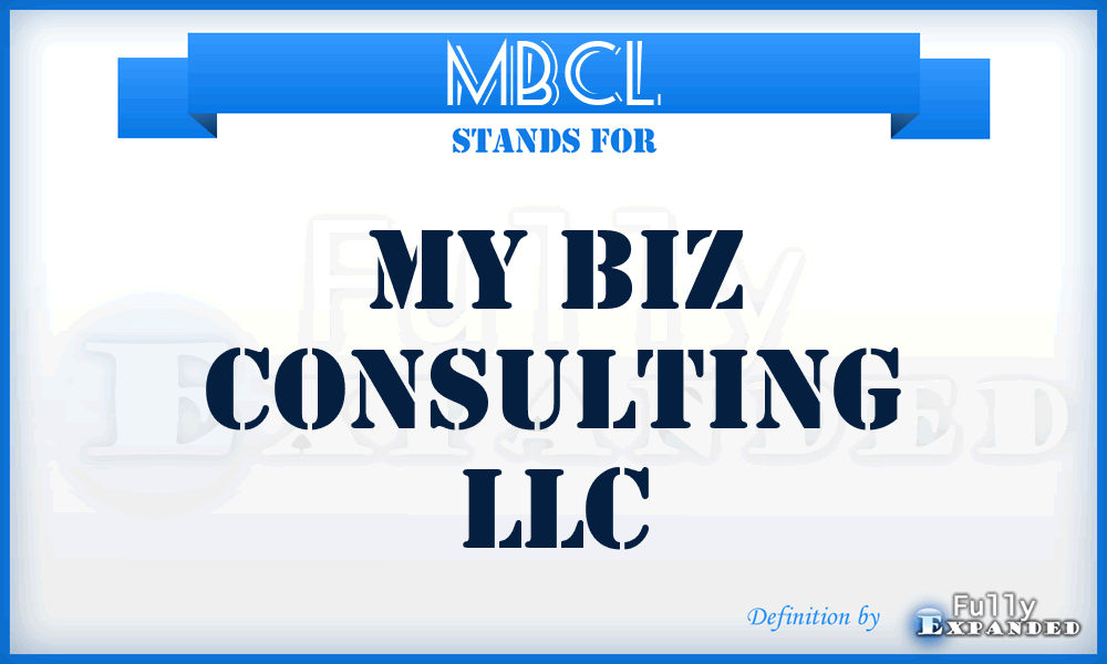 MBCL - My Biz Consulting LLC