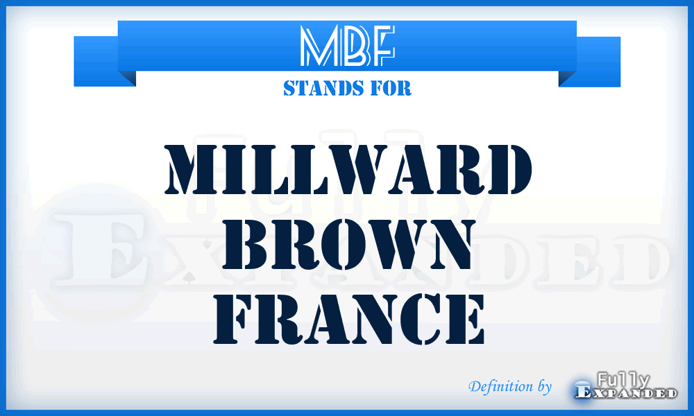 MBF - Millward Brown France