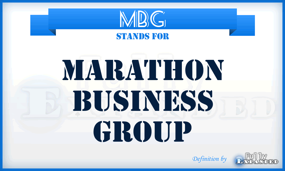 MBG - Marathon Business Group