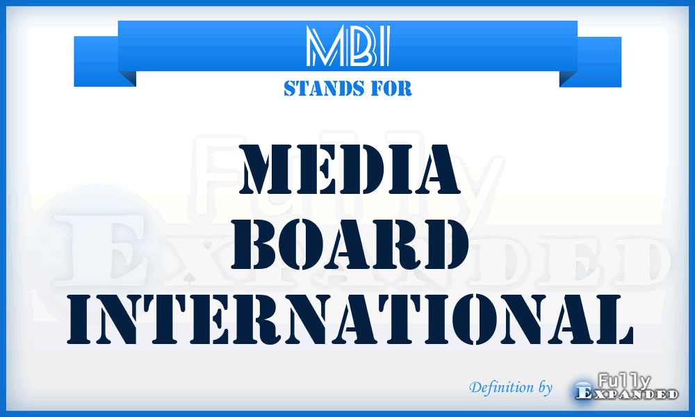 MBI - Media Board International