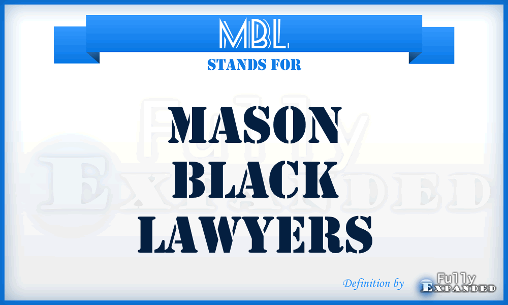 MBL - Mason Black Lawyers